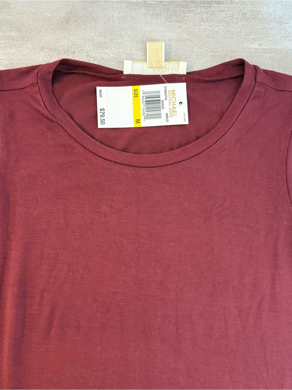 NWT Michael Michael Kors Merlot Layered Sleeveless Blouse Size Medium - Picture 4 of 9